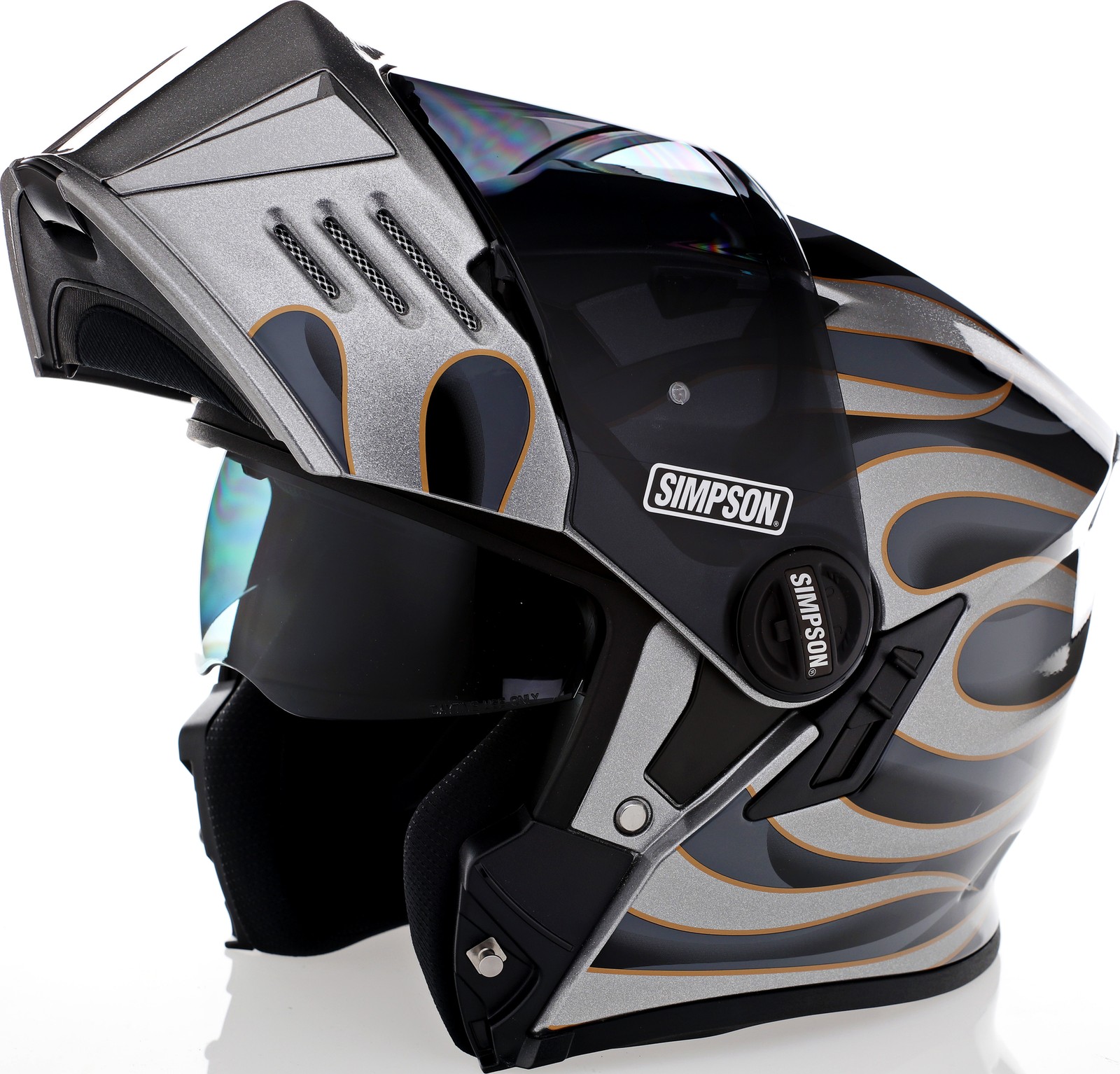 Simpson Mod Bandit Wildfire Grey Helmet - Speed Addicts