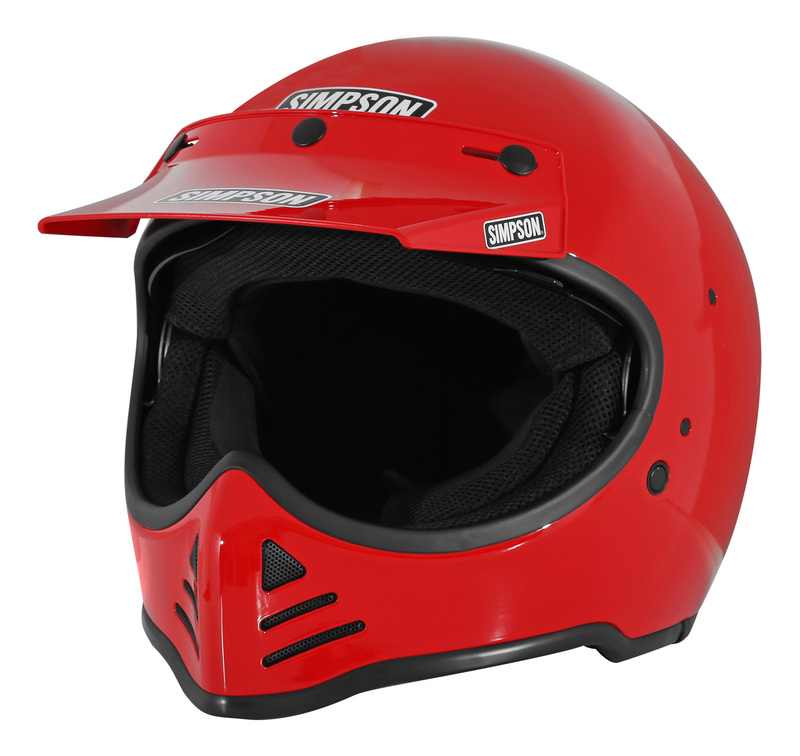 Simpson M52 Vintage Red Helmet - Speed Addicts