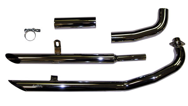 Jardine Rumbler Chrome Full Exhaust Muffler Yamaha 650V-STR/DR ST