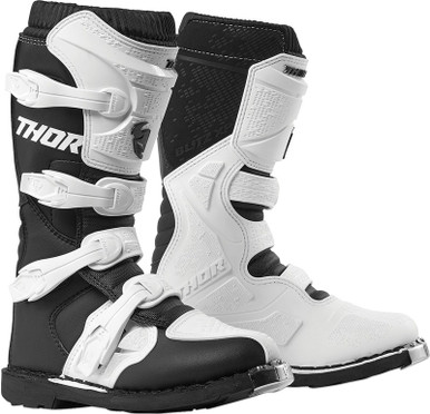 Thor Womens Blitz XP Black White Boots - Speed Addicts