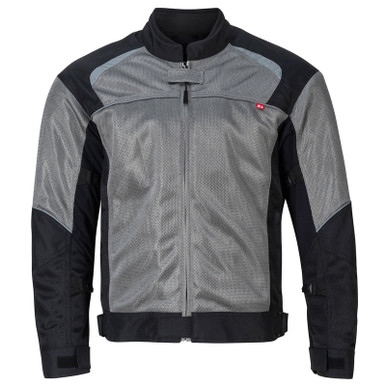 Joe Rocket Velocity Mens Grey Black Mesh Motorcycle Jacket Large