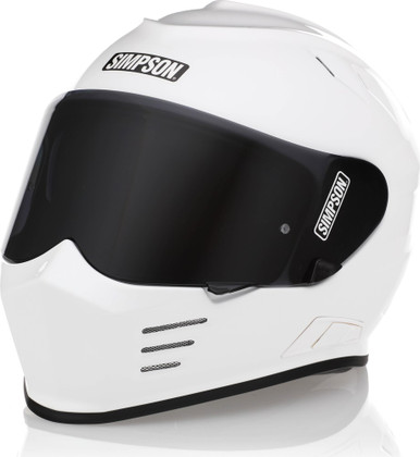 SIMSON ホワイト ヘルメットRX8 SIMPSON RX-8ヘルメット/シンプソン/塗装新品/艶消し白/ サイズ