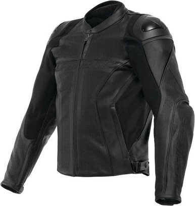 Dainese Racing 4 Perforated Black Leather Jacket - Speed Addicts