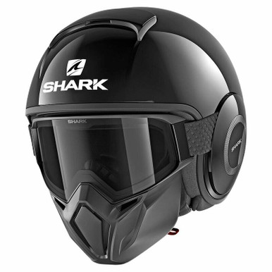 Shark Street Drak Blank Black Helmet - Speed Addicts