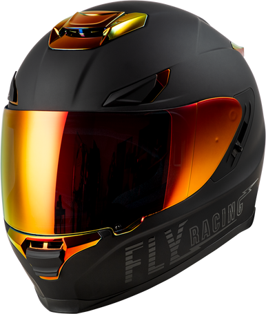 アクセサリー CHALLENGER FIRE HELMET / Chrome XL Fly Racing Sentinel Recon ECE 22.06 Matte Black Fire Chrome Helmet