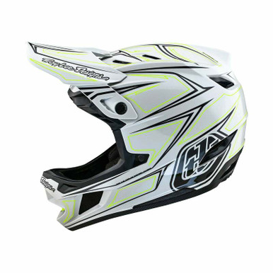 Troy Lee Designs D4 Composite Pinned Light Gray Helmet - Speed Addicts