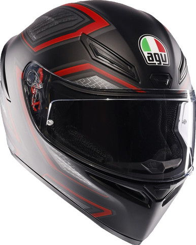 AGV K1 S Sling Matte Black Red Helmet - Speed Addicts