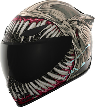 Icon Domain Grand Maw Gray Helmet - Speed Addicts
