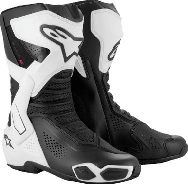 Alpinestars SMX-6 V3 Vented Black White Boots - Speed Addicts