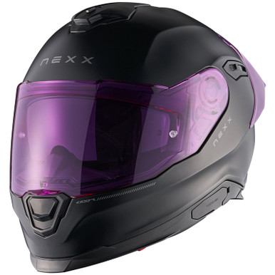 Nexx Y100R Subsonic Black Purple Helmet - Speed Addicts