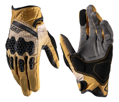 Leatt ADV HydraDri 6.5 Short Sand Brown Gloves - Speed Addicts