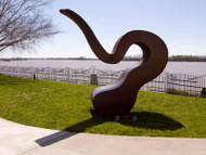Flowing River Sculpture: Bringing Art to Life at Evansville Museum