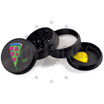 Beamer - 4 Piece Aluminum Grinder 63mm Black (assorted design)