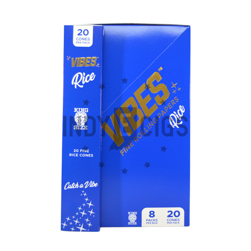 Vibes - King Size Rice Cones 20 ct. (8 Pack Display)