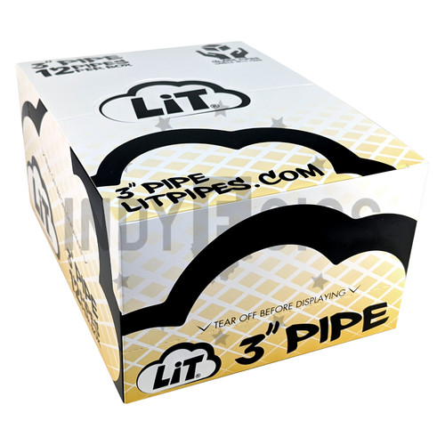 LiT 3" Hand Pipe - 12 ct. Display