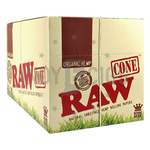 Raw - Organic Cones King Size 32pk. Display