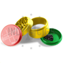 Beamer - 4 Piece Extended Aluminum Grinder 63mm Rasta (assorted design)