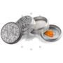 Beamer - 4 Piece Aluminum Grinder 63mm Gray & Silver (assorted design)