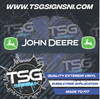 JOHN DEERE GREEN AND WHITE INTERIOR FITTING DECAL