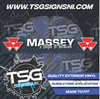 MASSEY 3 STEPS TO HEAVEN WINDOW DECAL RED & WHITE