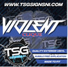 VIOLENT CLIQUE WINDOW DECAL VARIOUS COLOURS