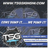 Cow's Dump it....We Pump it White - Style 59