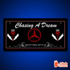 STYLE 24 CHASING A DREAM SCOTTISH STYLE TWIN COLOUR LED PLEXI SIGN TRUCK BOARD PERSONALISE LOGO