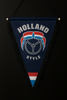 Holland Style Pennant – Dutch Truck Banner 23x29cm with Black Fringes