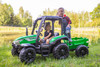 Onyx Kids 24V “Agri Pro X” Ride-On Tractor & Trailer – GREEN Edition