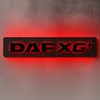 3D DAF XG+ Letters RGB COLOUR LED Light Up Sign