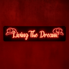 Living The Dream Double Cowboy Hats RGB Window Light Board