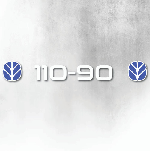 FIAT 110-90 BLUE & WHITE EXTERIOR WINDSCREEN STICKER FIAT 110-90 BLUE & WHITE EXTERIOR WINDSCREEN STICKER