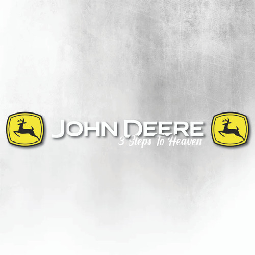 JOHN DEERE 3 STEPS TO HEAVEN BLACK AND YELLOW JOHN DEERE 3 STEPS TO HEAVEN BLACK AND YELLOW