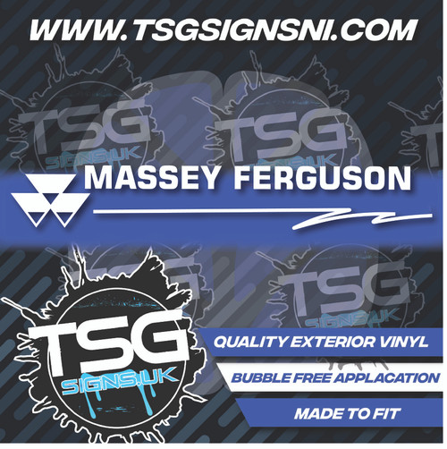 Massey Ferguson Logo White - Style 43