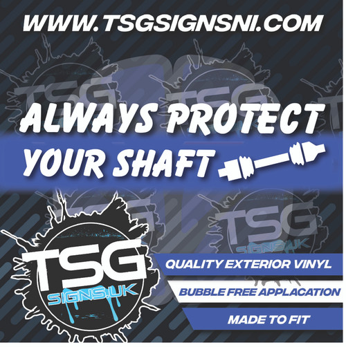Always Protect your shaft white - Style 53