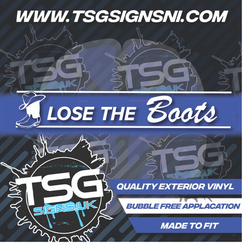 Lose The Boot's White - Style 72
