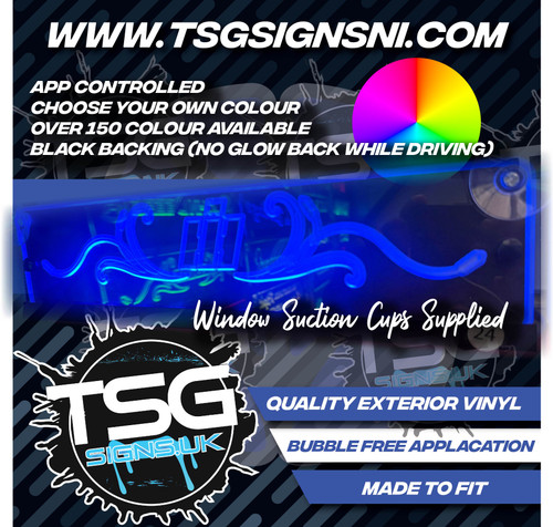 STYLE 24 CASH IH SWIRLS RGB WINDOW LIGHT BOARD