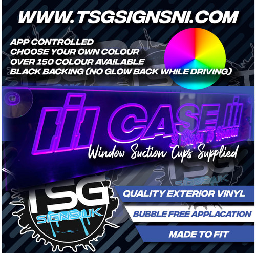 STYLE 48 CASE IH 3 STEPS TO HEAVEN LARGE RGB WINDOW LIGHT BOARD