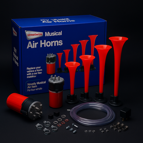 117dB Dixie Musical Air Horn Set – Dukes of Hazzard Tune 117dB Dixie Musical Air Horn Set – Dukes of Hazzard Tune