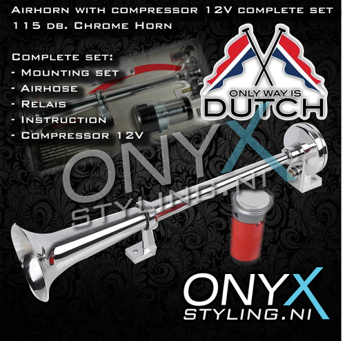 Black 12v Single Trumpet Car Air Horn 12V Compressor & 150DB Super Loud Air Horn Black 12v Single Trumpet Car Air Horn 12V Compressor & 150DB Super Loud Air Horn