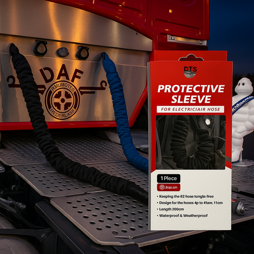 DTS Black Protective Sleeve for Electric/Air Hose 220 cm DTS Black Protective Sleeve for Electric/Air Hose 220 cm