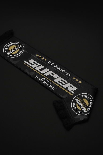 Super – The Legendary Charged Diesel Truck Scarf | Premium Cab Accessory