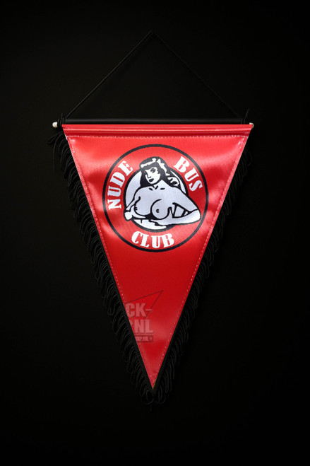 Nude Club Pennant – Retro Red Truck Banner 23x29 cm Nude Club Pennant – Retro Red Truck Banner 23x29 cm