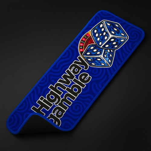 Highway Gamble Dash Mat – Danish Plush Blue 60x20cm Highway Gamble Dash Mat – Danish Plush Blue 60x20cm