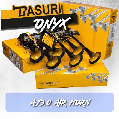 BLACK & YELLOW ONYX EDITION MUSICAL AIRHORN - 24V 36tones - 24month warranty BLACK & YELLOW ONYX EDITION MUSICAL AIRHORN - 24V 36tones - 24month warranty