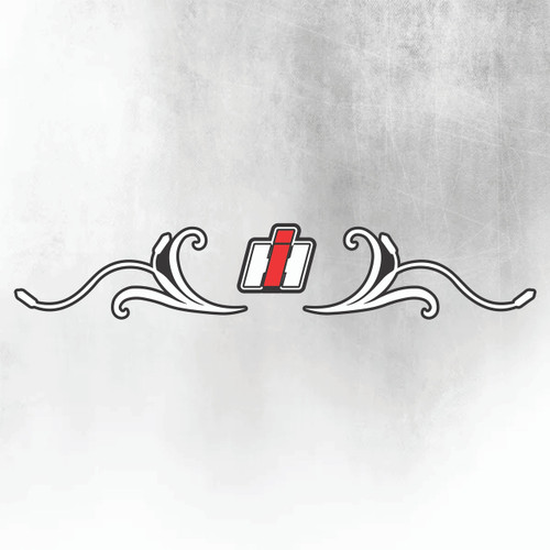 CASE OPTUM IH Tractor Decal - Silver & Black CASE OPTUM IH Tractor Decal - Silver & Black