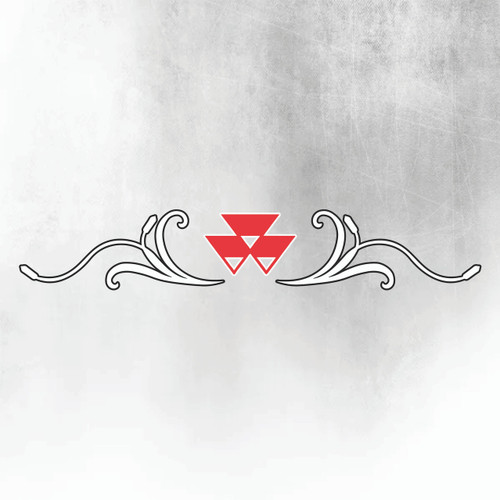 Massey Ferguson 9S Silver & Black New Style Decal Massey Ferguson 9S Silver & Black New Style Decal
