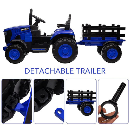 Get farming fun with the Onyx Kids 12V Ride-On Tractor & Trailer! Twin motors, LED lights, MP3 player & parental remote – perfect for little farmers. Get farming fun with the Onyx Kids 12V Ride-On Tractor & Trailer! Twin motors, LED lights, MP3 player & parental remote – perfect for little farmers.