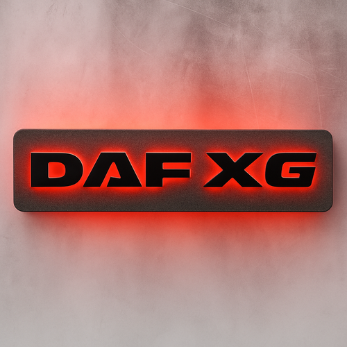 3D DAF XG Letters RGB COLOUR LED Light Up Sign