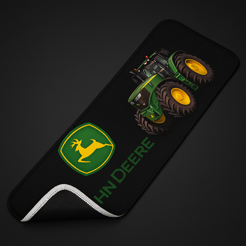 John Deere Dashboard Mat – Danish Plush Black 60x20cm John Deere Dashboard Mat – Danish Plush Black 60x20cm